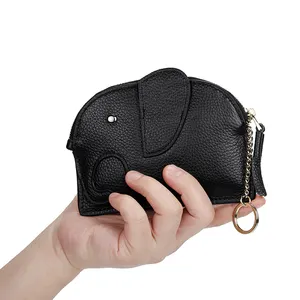 핫 세일 유행 지퍼 정품 가죽 미니 지갑 대용량 작은 지갑 실용적인 여자 손목 스타일