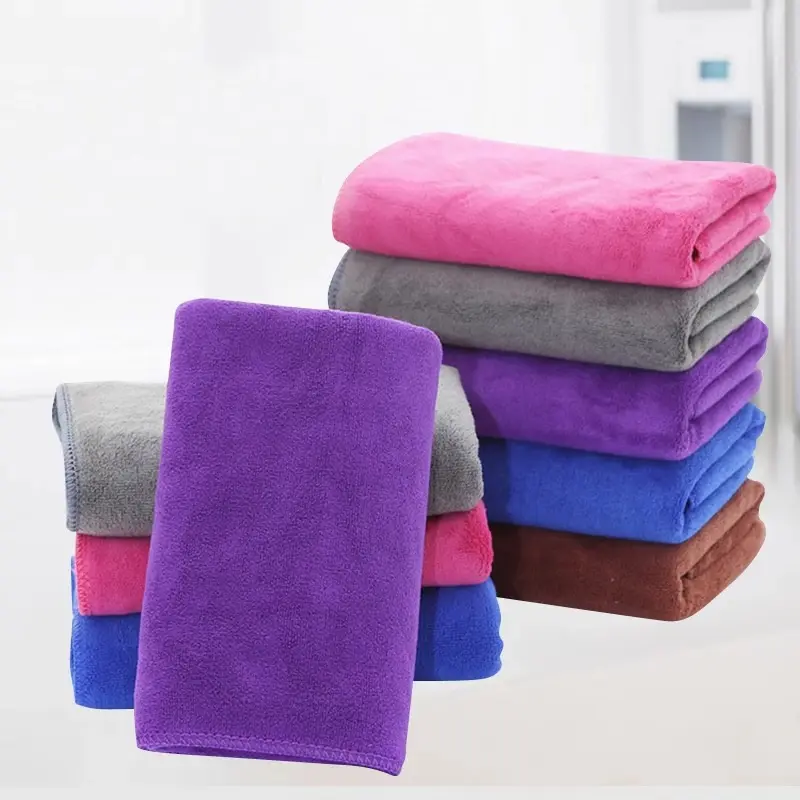 Serviette de nettoyage en microfibre épaisse tissu de détail automatique 60*90 serviette de séchage de voiture serviettes de lavage