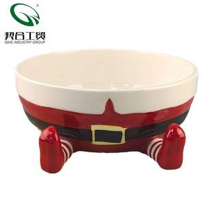 Creative Eco-Friendly Porcelain Christmas Fruit <strong>Tray</strong> Cute Santa <strong>Candy</strong> Bowl Living Room Coffee Table Snack Storage - Product Image 6