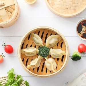 Adaptateur de panier <span class=keywords><strong>en</strong></span> <span class=keywords><strong>bambou</strong></span> à 2 niveaux, kit pour la cuisson à la vapeur des dim sum, des boulettes, des fruits de mer, du riz, des plats chinois et asiatiques - Product Image 6