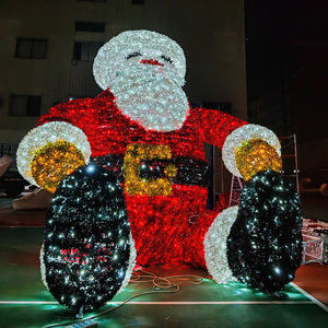 Grandes lumières LED 3D du Père Noël en PVC pour le Nouvel An et les Fêtes pour la décoration de paysages extérieurs Classé IP65 - Product Image 1