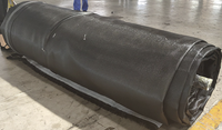 Tube géotextile pour la déshydratation des boues et la restauration des côtes, géosac non tissé haute résistance pour la construction marine