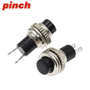 Pinch 10mm Push <b>Button</b> Switch DS-316 DS-314 1NO Solder Terminal Non-locking Self-resetting Doorbell Horn Switch - Product Image 3