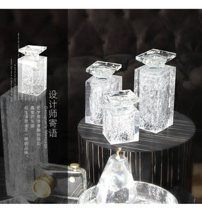 Chandelier Rectangle en cristal Transparent, décor de maison, pièce de kerzenlicou, chandelier moderne, porte-centre de table de mariage - Product Image 4