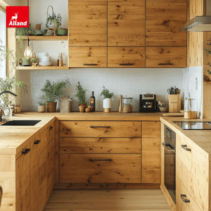 Alland Customization Handmade Soft Modular Drawer Organizer Rustic Knotty Natural Stained Yellow Old Solid Pine Wood Faucet - Product Image 1