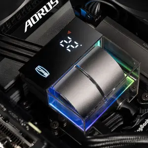 2024 nuovo Design DS360 CPU liquido di raffreddamento con ARGB doppia pompa potente 360MM AIO raffreddamento ad acqua per le custodie del Computer