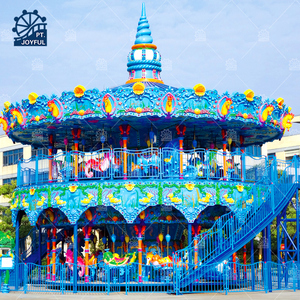 Planificación de parques de dos pisos 68 asientos Carrusel Caballos Merry Go Round Factory Direct Carrusel Rides - Product Image 2