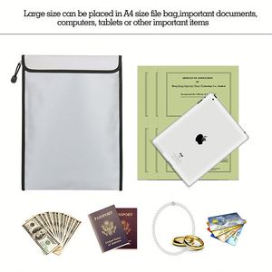 Silicone Coated Polyester Fireproof File <b>Bag</b> - Product Image 5