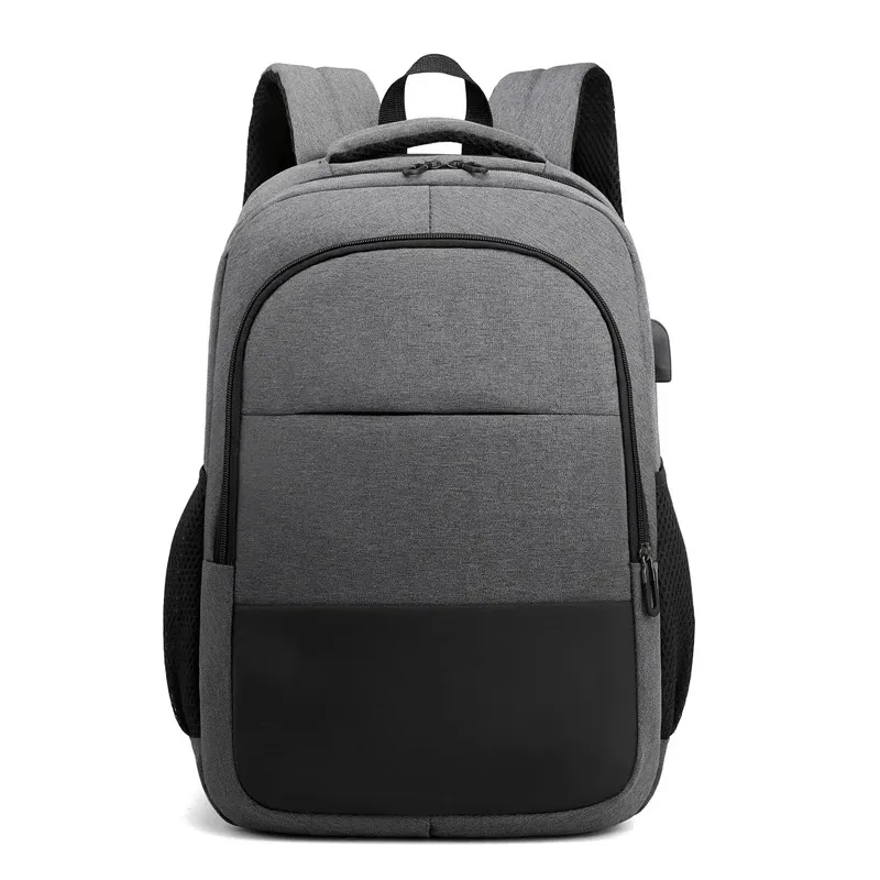 Large capacity backpack men business 2022 new waterproof fashion nylon usb charging backpacks leisure computer bag school bags