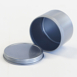 HUAMEI 2026 Scatola di <span class=keywords><strong>Latta</strong></span> Rotonda Profonda con Coperchio a Vite, Contenitore Argento-Grigio per Caramelle, Confezione Regalo <span class=keywords><strong>in</strong></span> Due Pezzi - Product Image 6