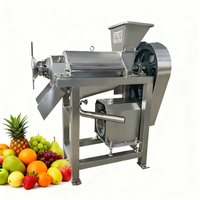 Commerciële industriële automatische gemotoriseerde spiraalvormige schroef fruitpers sinaasappelsapcentrifuge en -pulpmachine