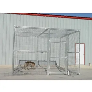 Сверхпрочная металлическая большая клетка для животных/сварная сетка для зоопарка, тигр, шоу-Хаус/манеж для домашних животных, собачьи будки
