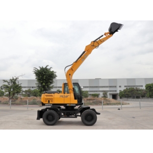 Chinês de Alta Qualidade Marca <span class=keywords><strong>JINGONG</strong></span> Máquina New Double Boom Cilindros Escavadeira De Rodas JGM912LN para Venda - Product Image 4