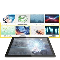Terminal de commande industriel, tablette PC embarquée, terminal en libre-service, écran tactile capacitif, IP65, TFT LCD, usage professionnel