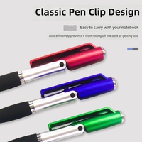Stylo LED pliable et rotatif avec logo personnalisé, stylet capacitif tactile, support de téléphone lumineux, corps en plastique, pour usage de bureau et papeterie