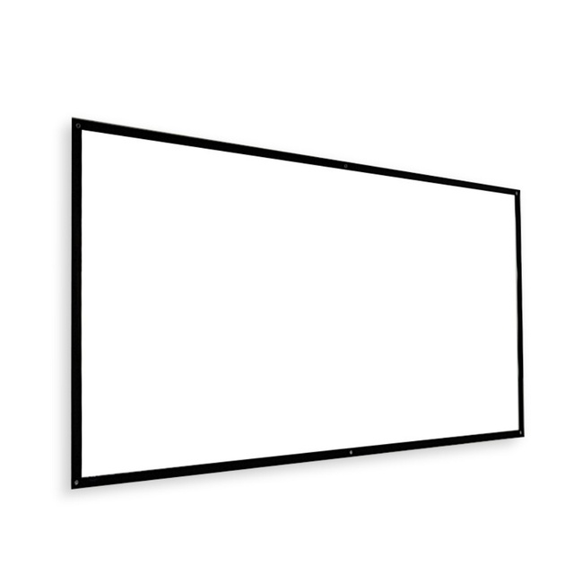 Anti Light Fabric Projector Screen Portable Home Projection Screen HD Large Screen Projector Screen