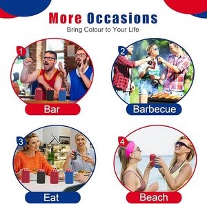 12 Oz Tùy Chỉnh Neoprene Bia Có Thể Làm Mát Với Dưới Không Thấm Nước Cách Điện Iced Mát Chủ Cho Đảng - Product Image 6