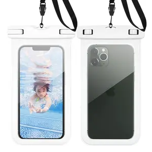 Top Quality Submersible Ziplock Outdoor Travel Swim Skiing Reuse Case Pvc Waterproof Cell Mobile Phone Bag