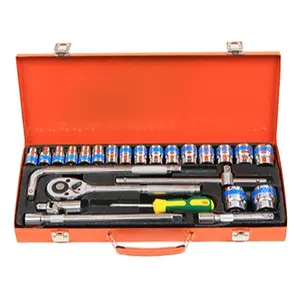 Hot Selling Precision Screwdriver General 25 PCS Hand Tool Kit With Metal Storage Case Box