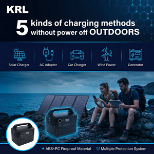 Générateur 300W, contrôleur solaire MPPT, batterie lithium 24 volts avec banques d'alimentation portables, station d'alimentation Lifepo4 - Product Image 3
