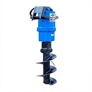 เครื่องเจาะดินแบบสไปรัลสำหรับขุดหลุมปลูกต้นไม้ ยี่ห้อ Shanwang กำลังสูง สำหรับงานเกษตรกรรม พร้อมเครื่องยนต์และปั๊ม รับน้ำหนักได้มาก - Product Image 1