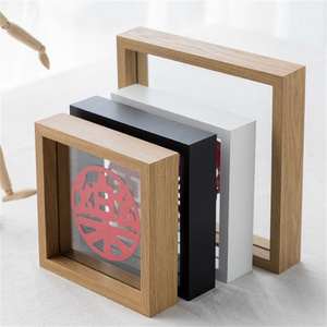 Khung Ảnh Cưới Bằng Gỗ Nguyên Khối Sáng Tạo Kính Hai Mặt Hạnh Phúc Khung Ảnh Sân Khấu - Product Image 4