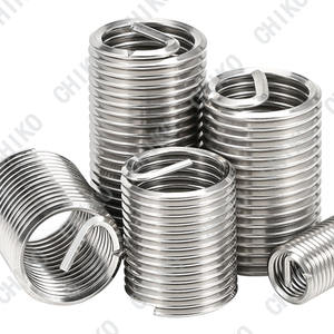 Insert de filetage en acier inoxydable 304 haute résistance en acier inoxydable 316 <span class=keywords><strong>Helicoils</strong></span> métalliques M5 * 0.8 * 1.0D Insert de filetage en fil d'argent - Product Image 6