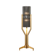 Lámpara de Mesa de Diseño Contemporáneo Black Hole, Lámpara de Escritorio LED de Cobre, Lámpara de Noche de Lujo para Interiores, para el Hogar