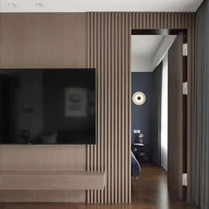 แผง B1กันไฟเป็นมิตรกับสิ่งแวดล้อมกันน้ำสำหรับห้องนั่งเล่นห้องโถงโรงแรม3D วัสดุพลาสติกโพลีเมอร์ไฟเบอร์บอร์ด - Product Image 3