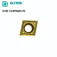 Insertos de herramienta de torneado de carburo de tungsteno DJTOL HQ MT PS TC, hoja CNC OEM para corte de torno recubierto de CVD HRC60