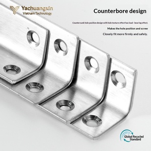 Outils de quincaillerie, connecteur plat en acier inoxydable en forme de L pour la construction - Product Image 4
