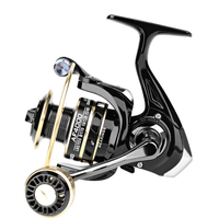 Rapport de vitesse 5.2 alliage d'aluminium 1BB Anti Reserve Spinning Fishing Reel Max Drag 8kg Big Line Capacity Spinning Reel