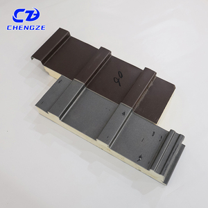 軽量屋外環境的にPUフォームサンドイッチパネル高硬質ポリウレタン断熱ボード金属サイディングスマートハウス用 - Product Image 2