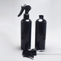 Pulvérisateur à gâchette PE vide rechargeable 200ml 300ml, flacon pulvérisateur en plastique ambré/noir pour toner et liquides
