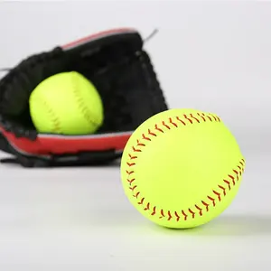 Grosir kualitas tinggi harga murah disesuaikan Logo Softball latihan bola Pitching Batting memukul latihan Softball
