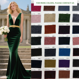 Chất Lượng Bán Buôn <span class=keywords><strong>100</strong></span> <span class=keywords><strong>Polyester</strong></span> Hàn Quốc Nhung Vải Ăn Mặc Phù Hợp Với Sang Trọng Cao Mẫu Miễn Phí Nhung Vải - Product Image 6