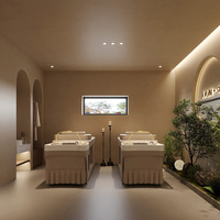 Comptoir de réception LED de luxe personnalisé pour salon de manucure, bar, spa, comptoir d'accueil avec affichage lumineux pour magasin de détail