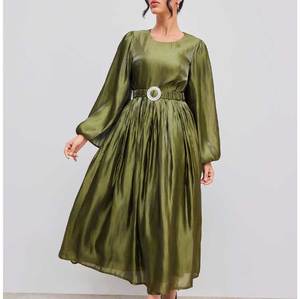 Xếp Li Đảng của phụ nữ ăn mặc Thổ Nhĩ Kỳ áo choàng phổ biến hồi giáo ăn mặc Thổ Nhĩ Kỳ islamic quần áo hồi giáo Dresses đối với phụ nữ - Product Image 2