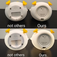 Lampe d'ambiance LED en silicone DouDou Duck, mini veilleuse, lampe frontale de chevet, USB 5V, contrôle tactile, lampe sensorielle à piles