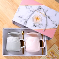 Tasse en céramique créative pour couple, style nordique, écologique, pour café et eau, avec couvercle, pour le petit-déjeuner à la maison