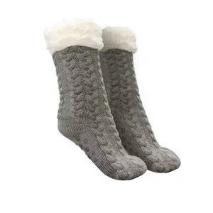 批发冬季流行防寒防滑床袜子保暖珊瑚棉家用毛巾地板时尚女袜