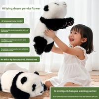Peluche interactive éducative en fibre de polyester, saveur orchidée, adorable, connectée à l'IA et contrôlée par application, pour Panda de 5 mois