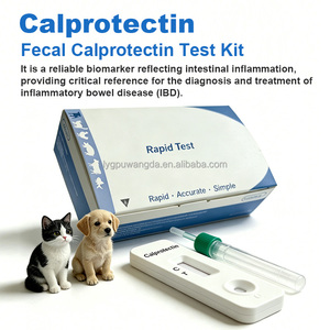 Kit <span class=keywords><strong>de</strong></span> Prueba Rápida <span class=keywords><strong>de</strong></span> Calprotectina Canina y Felina con Oro Coloidal, Prueba Fecal Veterinaria para Detección del Nivel <span class=keywords><strong>de</strong></span> Inflamación Intestinal en Mascotas - Product Image 1