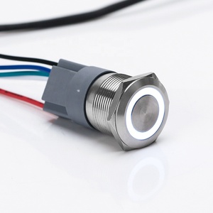 Bật Tắt Tự Khóa Công Tắc Nút Nhấn <span class=keywords><strong>Ip67</strong></span> 25Mm Đèn LED Vòng 220V Chống Nước Nhất Thời Cho Bình Nước - Product Image 5