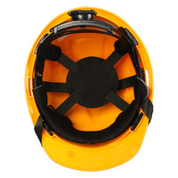 Casque de sécurité JH Protection ABS de type V à fentes, modèle 101002, suspension à cliquet 6 points, construction isolée électriquement 20KV
