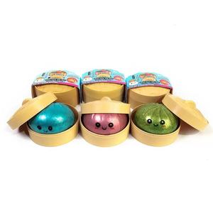 Botu 12pcs/box Dumplings Toys Stress Relief Squeeze Sensory Fidget Toys Glitter Foam <b>Beads</b> Dumpling Steamed Decompression Toy - Product Image 4