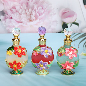 10ML alloy enamel <b>retro</b> style perfume delicate floral scent luxurious enamel fragrance chic enamel perfume - Product Image 1