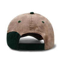 Casquette de baseball personnalisable bicolore, unie, avec fermeture auto-agrippante, premium, vierge, 5 panneaux structurée, promotionnelle, anti-UV, en gros pour marques