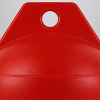 Esfera de Flotación Roja de 400 mm de PE de Alta Resistencia OEM Personalizada, Punto de Anclaje Único, Anticorrosión, para Tuberías Marinas