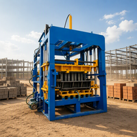 Machinerie mobile de fabrication de briques en ciment 4-15, équipement de construction pour la production de blocs de matériaux de construction